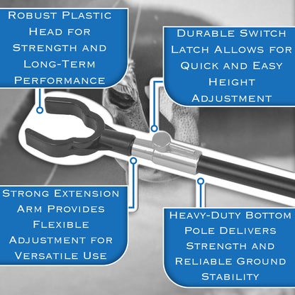 Fishing Adjustable Extending Banksticks Telescopic Bank sticks Rod Butt Rest 40-60cm Michigan