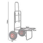 Michigan Heavy Duty Folding Compact Seat Box Pike Carp Fishing Trolley Barrow