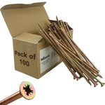Woodside M6 x 150mm Long Wood Screws 100 Pack – Heavy Duty Galvanised Pozi Timber Fixings
