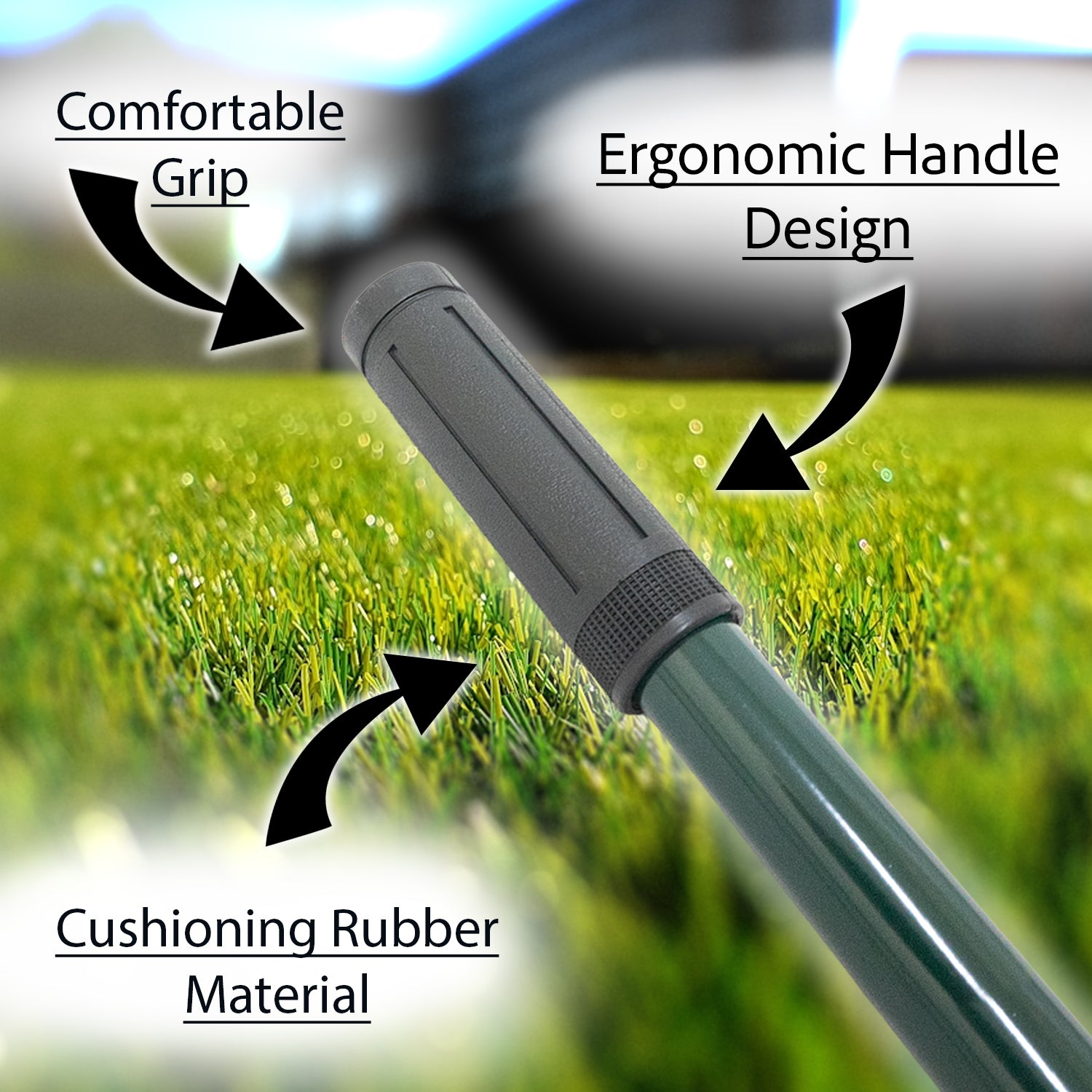 Woodside Lawn Levelling Rake – Strong Steel Garden Level Rake for Soil & Seed – Medium, Large, XL