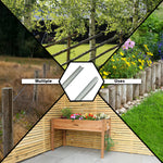 Woodside Lawn Edging Log Roll Stakes 10 Pack Durable Galvanised Steel, 46cm, Complete Kit