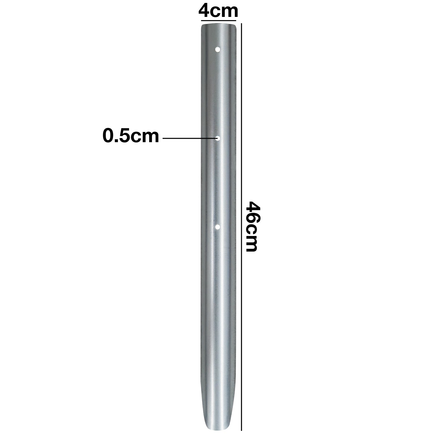Woodside Lawn Edging Log Roll Stakes 10 Pack Durable Galvanised Steel, 46cm, Complete Kit