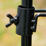 Woodside Mesh Bird Feeder Tray w/ Universal 22mm Pole Clamp Garden Seed/Nut Dish 2 Pack