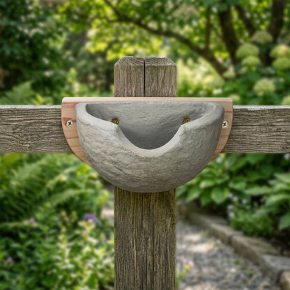 Woodside House Martin Bird Nest Box Wall Mounted Durable Cement Garden Nesting Cup