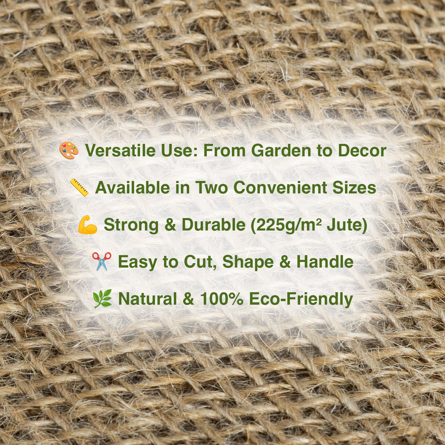 Woodside Natural Hessian Jute Roll Fabric for Gardening, Upholstery & Crafts – 10 & 20m