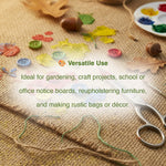 Woodside Natural Hessian Jute Roll Fabric for Gardening, Upholstery & Crafts – 10 & 20m