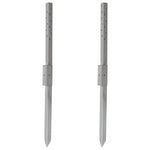Woodside Fence Post Repair Kit – Heavy Duty Galvanised Steel Ground Anchor Stakes 2 PACK