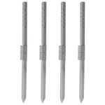 Woodside Fence Post Repair Kit – Heavy Duty Galvanised Steel Ground Anchor Stakes 2 PACK