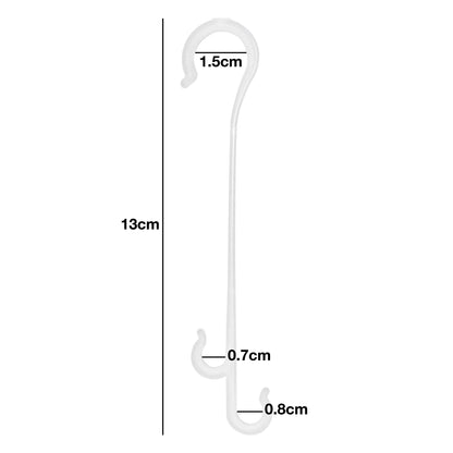 Pack of 200 Woodside 130mm flexible J hook plant supports, ideal for supporting tomatoes, fruits, and vegetables.