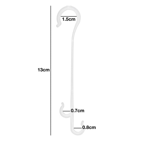 Pack of 200 Woodside 130mm flexible J hook plant supports, ideal for supporting tomatoes, fruits, and vegetables.
