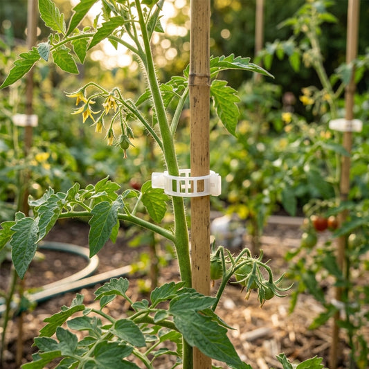 Woodside Tomato Plant Clips – 200 Pack | Garden Trellis & Cable Support Clips