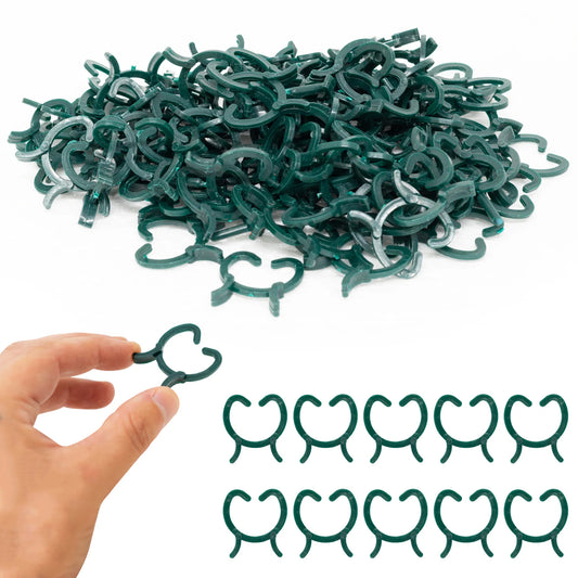 Woodside Tomato & Climbing Plant Support Clips Garden Ties for Canes & Trellis x 200