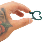 Pack of 200 Woodside tomato and climbing plant support clips for securing plants to canes and trellis.