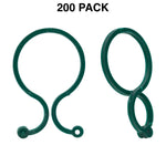 Pack of 200 Woodside twisty plant support clips for securing plants to canes, stakes, and garden lights.