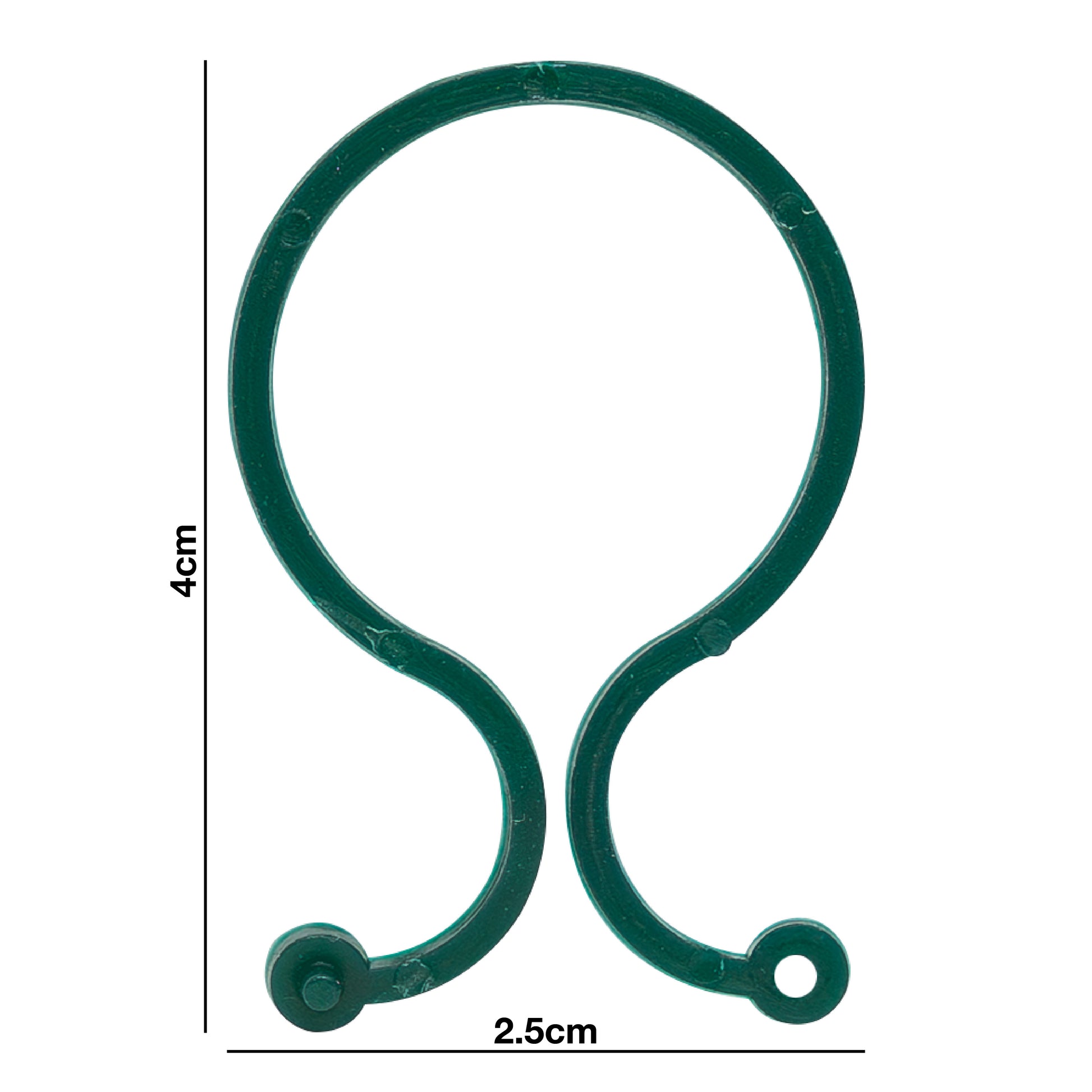 Pack of 200 Woodside twisty plant support clips for securing plants to canes, stakes, and garden lights.