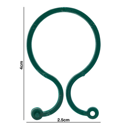 Pack of 200 Woodside twisty plant support clips for securing plants to canes, stakes, and garden lights.
