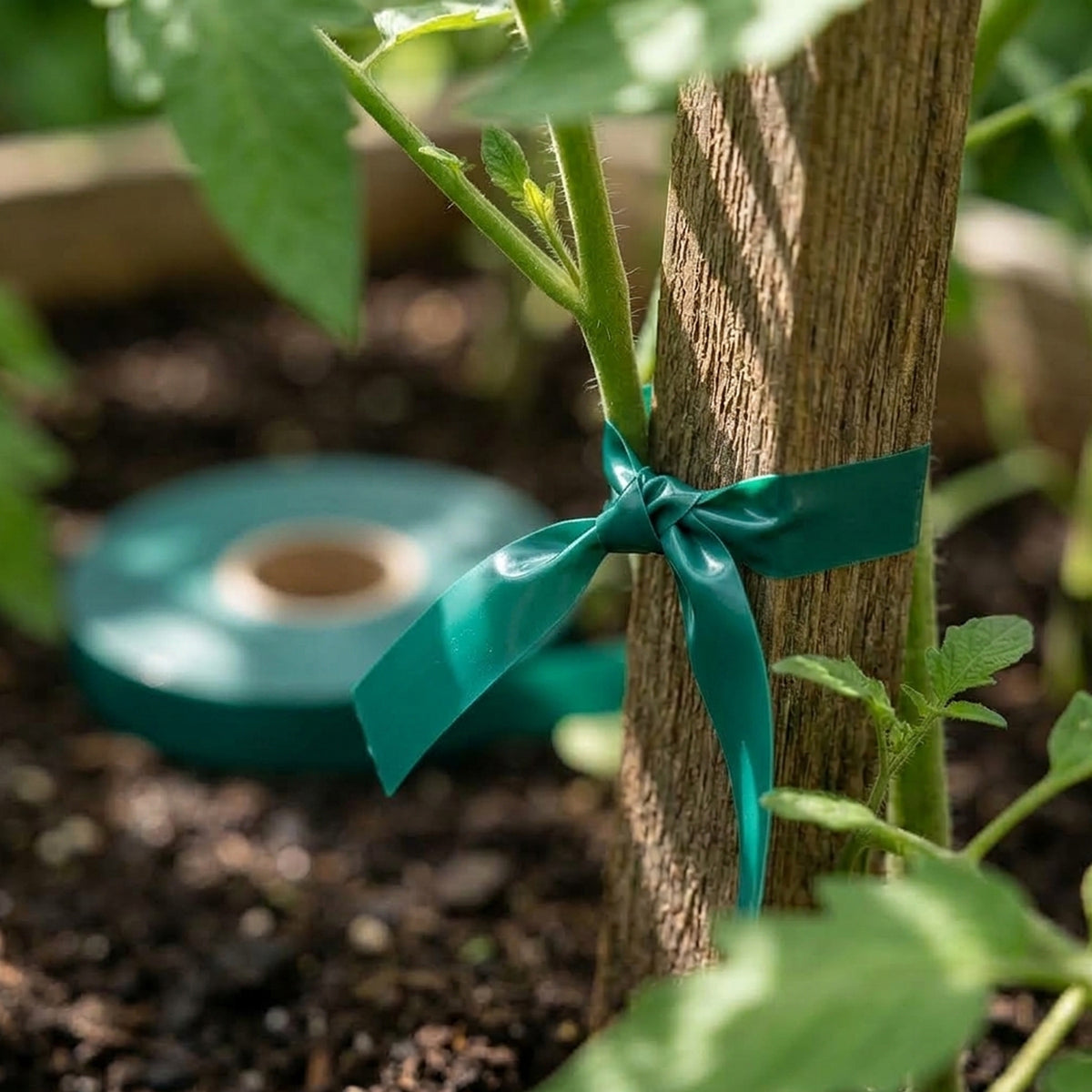 Woodside Plant Tie Tape 2 Pack | 12mm x 50m Heavy Duty PVC Garden Ribbon