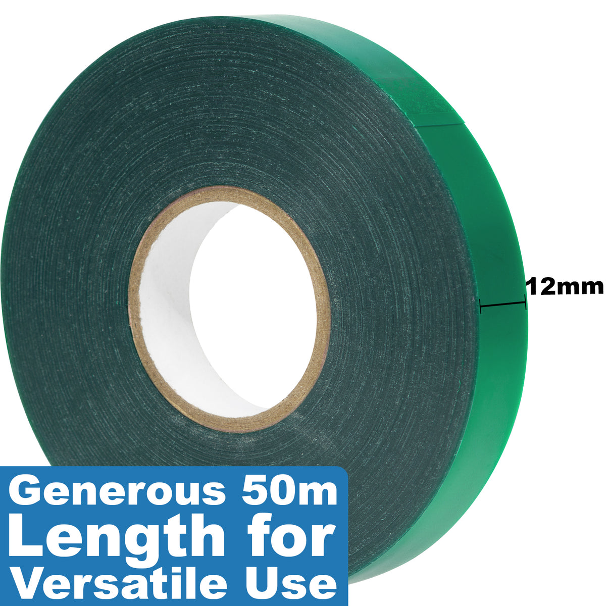 Woodside Plant Tie Tape 2 Pack | 12mm x 50m Heavy Duty PVC Garden Ribbon