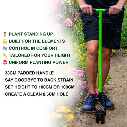 Woodside Long Handle Bulb Planter – Upright Garden Planting Tool