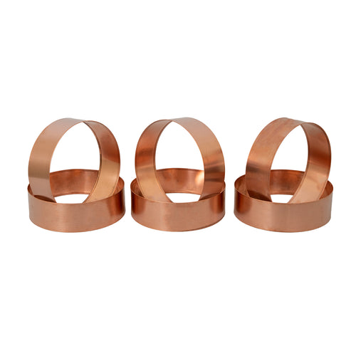 Woodside Copper Slug Snail Repellent Rings – Humane Plant Protection, Reusable - 6 Pack