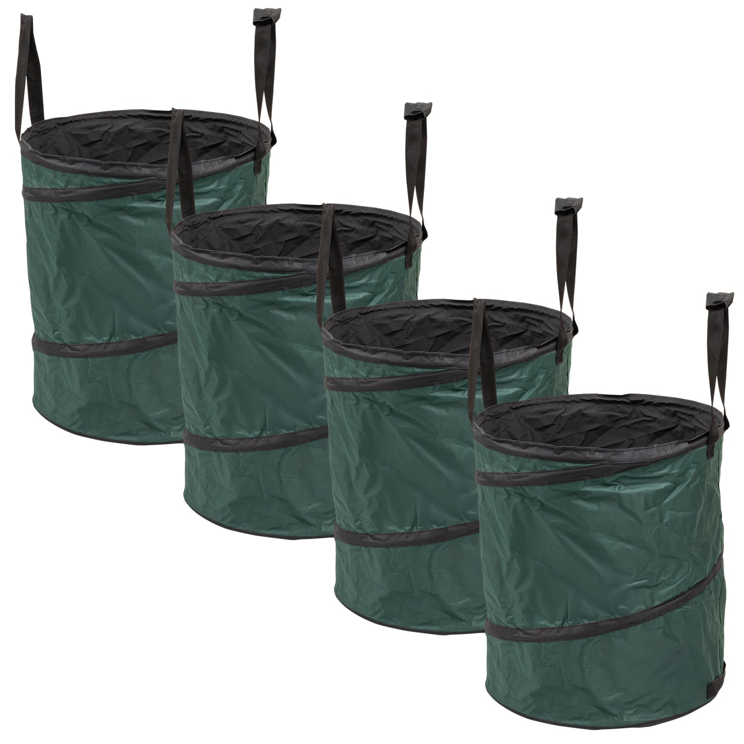 Woodside Pop-Up Garden Waste Bags 150L Heavy Duty Reusable Bin Leaf Collector w/ Handles
