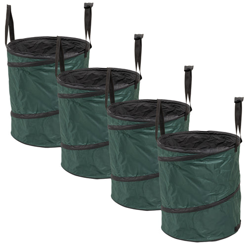 Woodside Pop-Up Garden Waste Bags 150L Heavy Duty Reusable Bin Leaf Collector w/ Handles