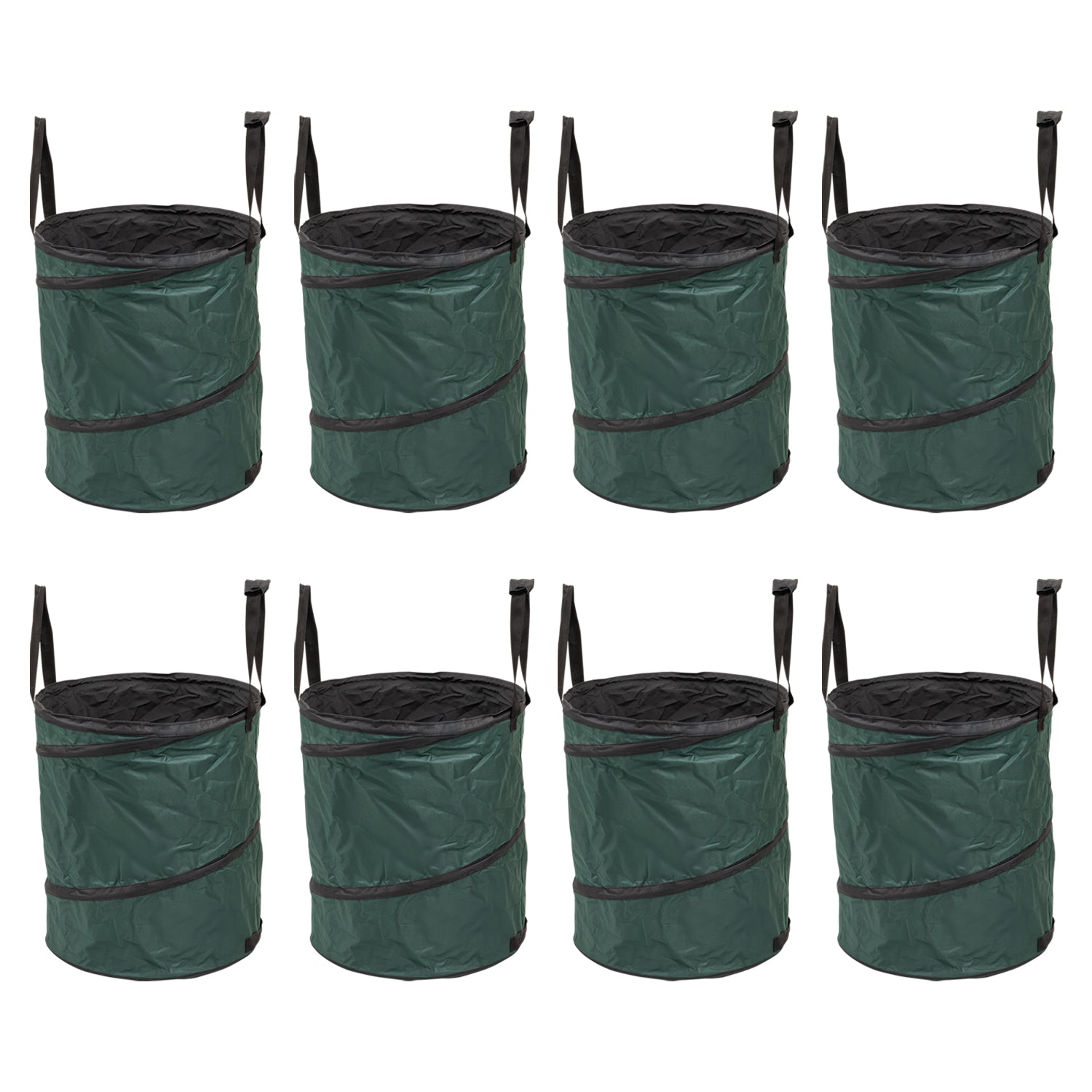 Woodside Pop-Up Garden Waste Bags 150L Heavy Duty Reusable Bin Leaf Collector w/ Handles