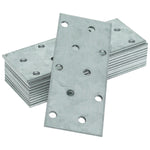 Woodside Galvanised Steel Joining Plates Metal Wood & Timber Construction Brackets 12 Pack