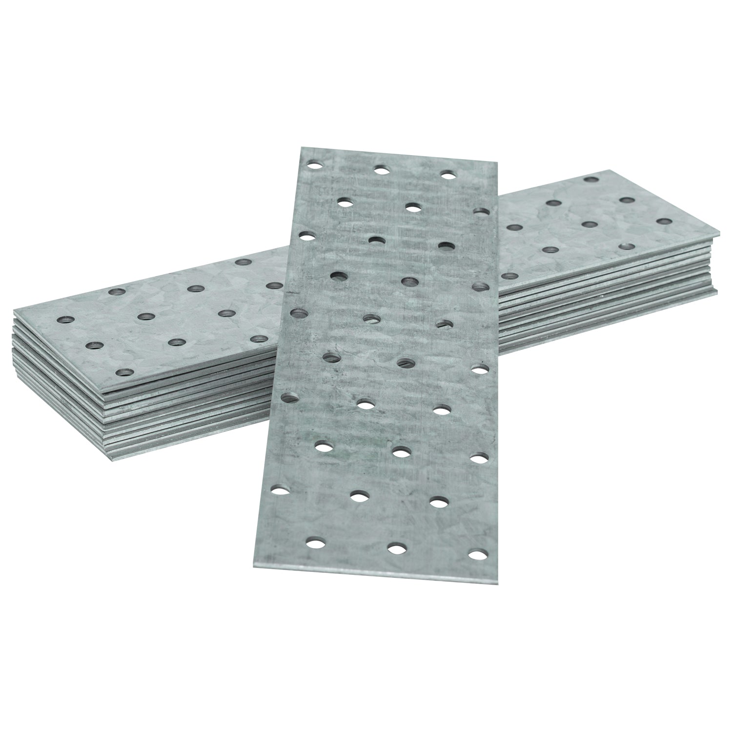 Woodside Galvanised Steel Joining Plates Metal Wood & Timber Construction Brackets 12 Pack