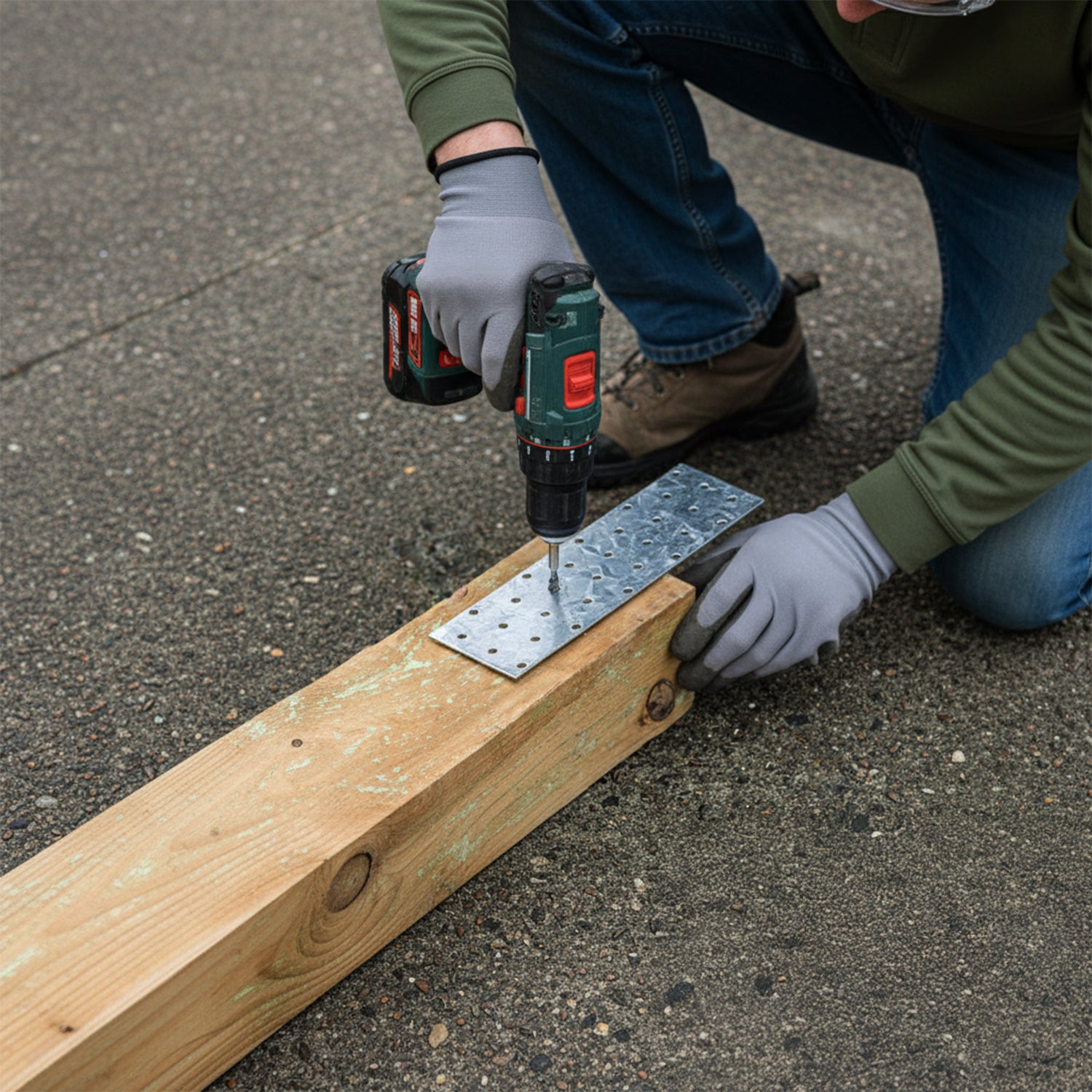 Woodside Galvanised Steel Joining Plates Metal Wood & Timber Construction Brackets 12 Pack