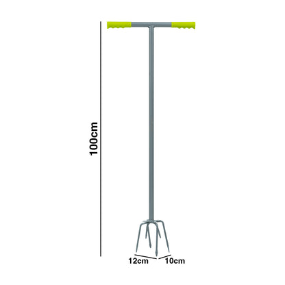 Woodside 6-Prong Garden Cultivator – Heavy Duty Soil Aerator & Cultivating Tool, 100cm