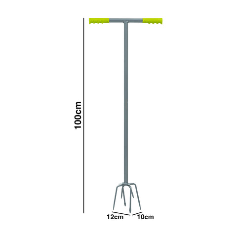 Woodside 6-Prong Garden Cultivator – Heavy Duty Soil Aerator & Cultivating Tool, 100cm