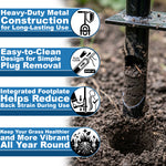 Woodside Lawn Aerator Coring Tool | 98cm Steel Manual Grass Aerator