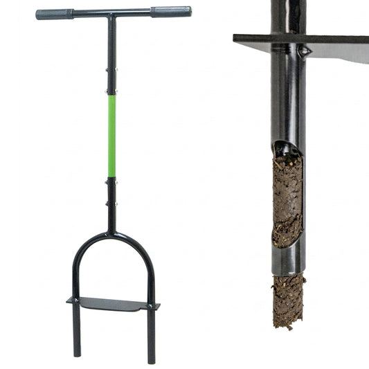 Woodside Lawn Aerator Coring Tool, Strong Heavy Duty Steel Garden Aerating Hollow Tine