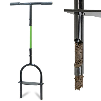 Woodside Lawn Aerator Coring Tool | 98cm Steel Manual Grass Aerator