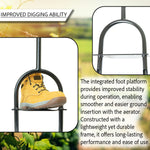 Woodside Lawn Aerator Coring Tool, Strong Heavy Duty Steel Garden Aerating Hollow Tine