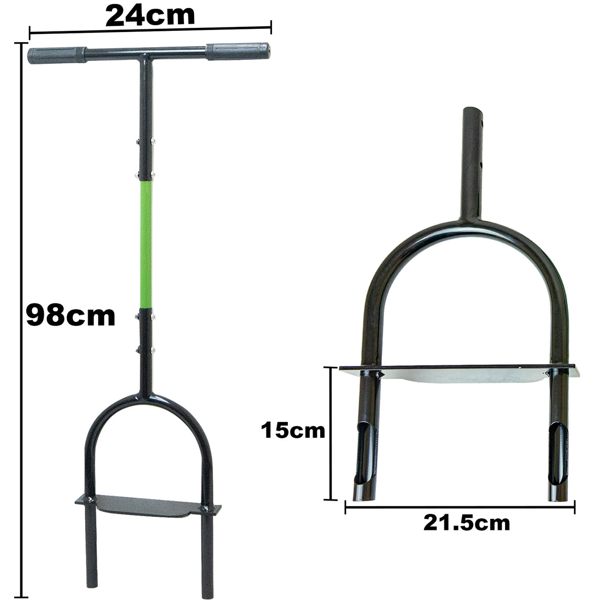 Woodside Lawn Aerator Coring Tool | 98cm Steel Manual Grass Aerator