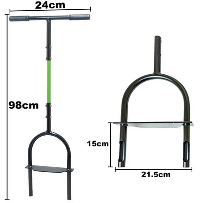 Woodside Lawn Aerator Coring Tool | 98cm Steel Manual Grass Aerator