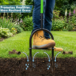 Woodside Lawn Aerator Coring Tool | 98cm Steel Manual Grass Aerator