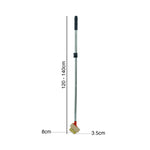 Woodside Telescopic Weed Removal Brush with 3 Wire Heads Patio & Block Paving Scraper Tool