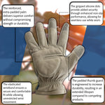 Woodside Heavy Duty Thorn Resistant Gardening Gloves – Long Sleeve Gauntlet with Forearm Protection