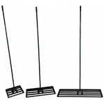 Woodside Lawn Levelling Rake – Strong Steel Garden Level Rake for Soil & Seed – Medium, Large, XL