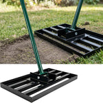Woodside Heavy Duty Steel Lawn Levelling Rake – 213cm Handle, Solid Steel Head, Lawn Leveller for Soil, Sand & Top Dressing