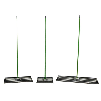 Woodside Lawn Levelling Rake – Strong Steel Garden Level Rake for Soil & Seed – Medium, Large, XL