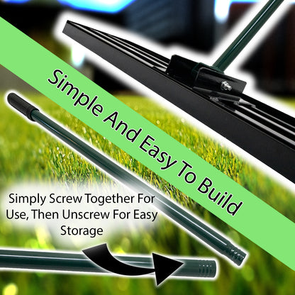 Woodside Lawn Levelling Rake – Strong Steel Garden Level Rake for Soil & Seed – Medium, Large, XL