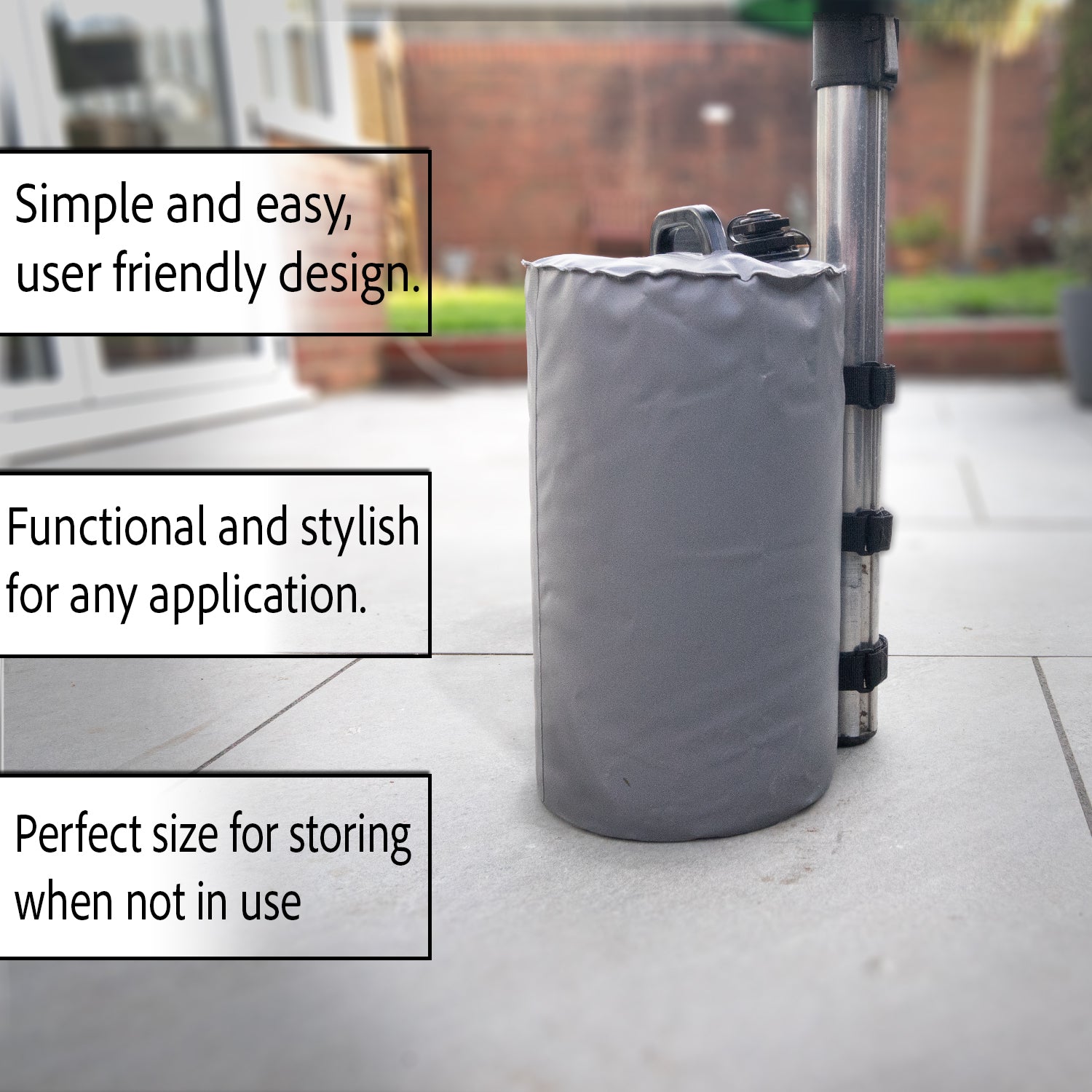 Woodside Gazebo Water Weight Bags for Pop Up Canopy Waterproof 10kg Weights 4 Pack