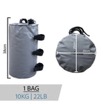 Woodside Gazebo Water Weight Bags for Pop Up Canopy Waterproof 10kg Weights 4 Pack