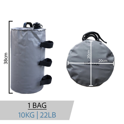 Woodside Gazebo Water Weight Bags for Pop Up Canopy Waterproof 10kg Weights 4 Pack