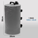 Woodside Gazebo Water Weight Bags for Pop Up Canopy Waterproof 10kg Weights 4 Pack