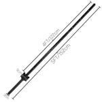 Woodside 20 Pack 5ft Metal Fence Posts | Heavy Duty Black Steel Fence Stakes with Hooks